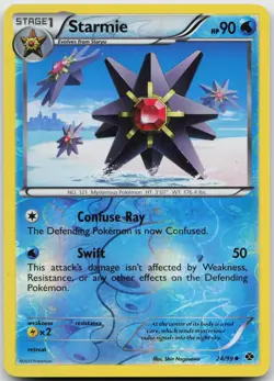 Starmie 24/99 Uncommon Next Destinies Pokemon Reverse Holo Near Mint - Image 1
