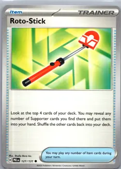 Roto-Stick 127/131 C Prismatic Evolutions Pokemon Near Mint - Image 1