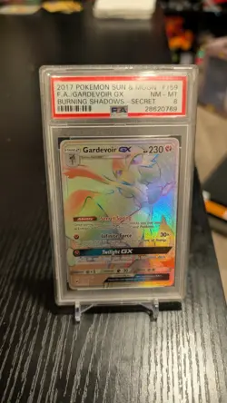 Pokemon Burning Shadows Gardevoir GX 159/147 Full Art Holo Secret Rare PSA 8 - Image 1