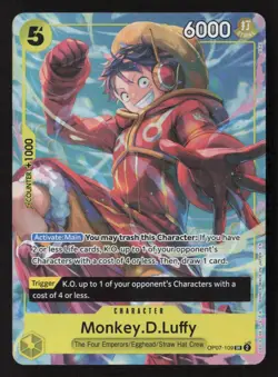 Monkey.D.Luffy (Illustration Box Vol.3) SR Foil OP-PR OP07-109 NM Pokemon TCG - Image 1