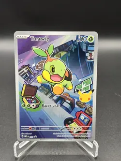 Pokemon TCG Turtwig 040 Mega Evolutions Black Star Promo Near Mint Condition - Image 1
