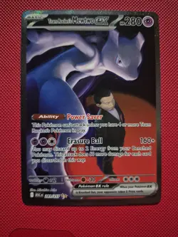 NM-Mint Team Rocket's Mewtwo ex - 281/217 - SIR Pokemon Ascended Heroes - Image 1