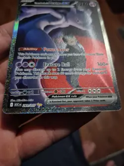 NM-Mint Team Rocket's Mewtwo ex - 281/217 - SIR Pokemon Ascended Heroes - Image 3