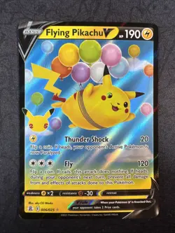 Flying Pikachu V 006/025 Celebrations Holo Pokemon - Image 1