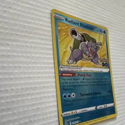 Radiant Blastoise 018/078 Pokemon GO Radiant Rare Holo 150 HP English 2022 - Image 3