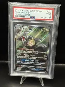 Silvally GX Full Alt Art 227/236 Cosmic Eclipse Pokemon PSA 9 - Image 1