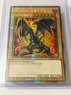 Yugioh Red-Eyes Black Dragon - RA04-EN109 - Quarter Century! + FREE Booster - Image 2