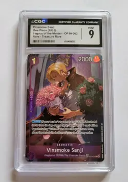 One Piece TCG - Legacy Of The Master: Vinsmoke Sanji (OP10-063) - CGC MINT 9 - Image 1