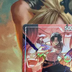 One Piece - Portgas D Ace Alt Art Leader OP16-001 Time of Battle ENGLISH NM - Image 2