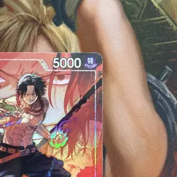 One Piece - Portgas D Ace Alt Art Leader OP16-001 Time of Battle ENGLISH NM - Image 3