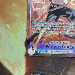 One Piece - Portgas D Ace Alt Art Leader OP16-001 Time of Battle ENGLISH NM - Image 5