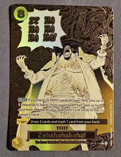 ZEHAHAHAHA! ALT ART MANGA EVENT OP16-116 One Piece The Time of Battle English NM - Image 1