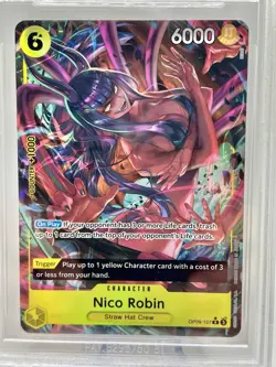 2024 ONE PIECE EMPERORS IN THE NEW WORLD ALT ART #OP09107 NICO ROBIN BGS 9.5 GEM - Image 2