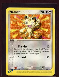 Meowth Non-Holo 2004 Pokemon Card 42/95 Magma Vs. Aqua Set NM - Image 1