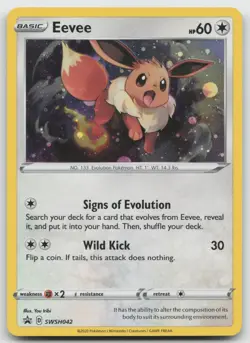 Eevee Promo Holo SWSH: Sword & Shield Promo Cards SWSH042 NM - Image 1