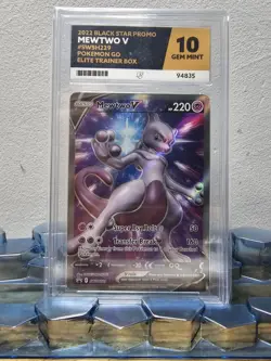 Pokemon Go Mewtwo v Promo SWSH229 Pokemon Trading Card Ace 10 - Image 1
