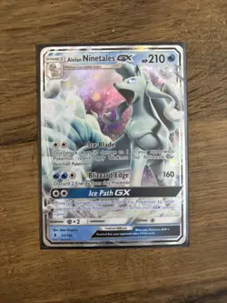 Pokemon “Alolan Ninetales GX” Guardians Rising Holo Card 22/145 Ultra Rare NM/MT - Image 1