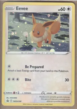 Eevee SWSH190 SWSH: Sword & Shield Promo Cards Holo - Image 1
