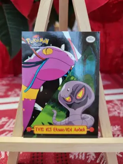 Pokemon TV Animation - TV12 #23 Ekans/#24 Arbok, Topps Card, Puzzle, NM - Image 1