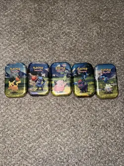 Pokemon Ascended Heroes Mini Tins Complete Art Set Lot of 5 Sealed - Image 1