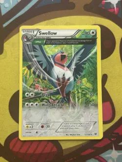 Pokemon Swellow 72/108 - Holo - XY Roaring Skies - Played - Image 1