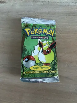 Wizards of the Coast 1999 Pokemon Jungle Booster Pack Flareon Opened/ Empty 742818060639 - Image 1