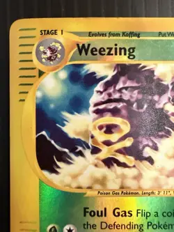 Pokemon TCG Expedition Set Rare Reverse-Holo Weezing 70/165 HP/Damaged - Image 2