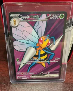 Pokemon Chaos Rising Beedrill Ex Full Art Holo - Image 1