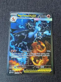 Pokemon Mega Charizard X EX 125/094 Evolutions Full Art Holo Rare English - Image 1