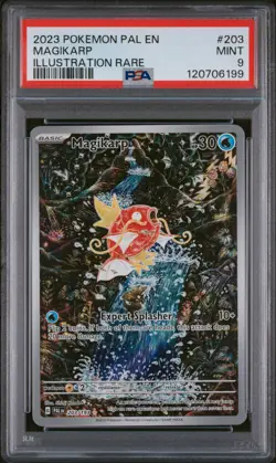 2023 POKEMON PAL EN-PALDEA EVOLVED ILLUSTRATION RARE #203 MAGIKARP PSA 9 - Image 1