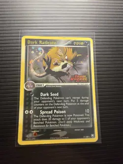 Pokemon Dark Raticate EX Team Rocket Returns Reverse Holo Rare 17/109 - Image 1