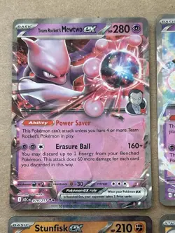 Mewtwo eX Clefairy Bellibolt Stunfisk eX LOT 4x Ascended Heroes Pokemon - Image 2