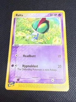 Ralts 67/109 Common Ruby & Sapphire Pokemon Moderately Played - Image 1