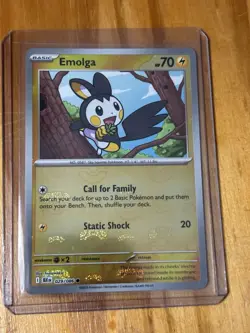 ENGLISH Emolga (Master Ball) Reverse 029/086 Black Bolt Pokemon Ships PWE - Image 1