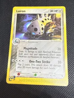 Lairon 37/109 Uncommon Ruby & Sapphire Pokemon Moderately Played - Image 1