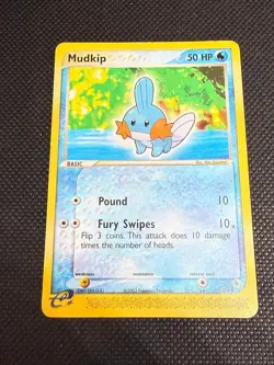 Mudkip 60/109 Common Ruby & Sapphire Pokemon Moderately Played - Image 1