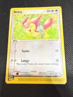 Skitty 6/10 EX Trainer Kit Latias Pokemon Moderately Played - Image 1