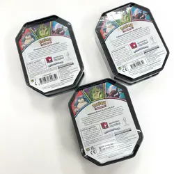 Pokemon TCG Mighty Mysterious Tin Complete Knock Out Set Darkrai Mimikyu Snorlax - Image 2