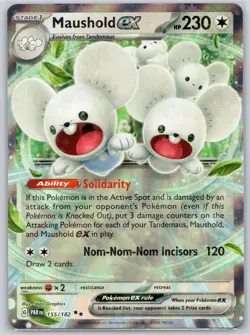 Maushold ex 155/182 Double Rare Paradox Rift Pokemon Near Mint - Image 1
