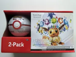 Pokemon Elite Trainer Box Prismatic Evolutions New Sealed 2 Pack - Image 1