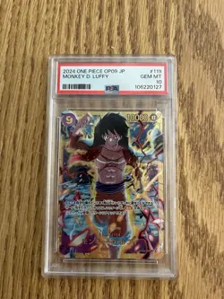 PSA 10 Monkey D. Luffy OP09-119 SEC 2024 One Piece Card Game Japanese - Image 1