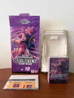 One Piece TCG Starter Deck 18 Monkey.D.Luffy ST18 Open Box, Sealed Deck - Image 1