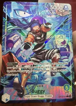 OPTCG Buggy Alt Art Leader OP16-041 English NM - Image 3
