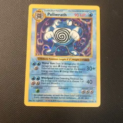 💥 Poliwrath Shadowless Holo Base Set 13/102 Pokemon TCG WOTC Rare 1999 Vintage - Image 1