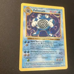 💥 Poliwrath Shadowless Holo Base Set 13/102 Pokemon TCG WOTC Rare 1999 Vintage - Image 3