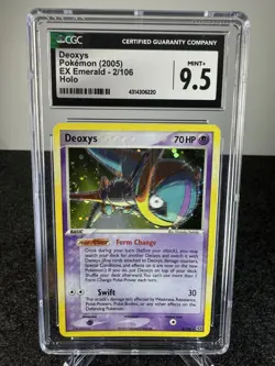 Pokemon Deoxys 2/106 Holo EX Emerald - CGC 9.5 - Image 1