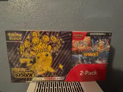 Pokemon Surging Sparks ETB & Booster Bundle Costco 2-pack - Image 1