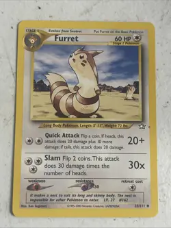 Pokemon Furret 35/111 Neo Genesis-Unlimited Edition Regular - Image 1