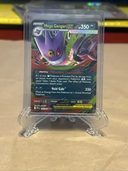 Mega Gengar ex 056/094 Double Rare Pokemon Phantasmal Flames NM - Image 1