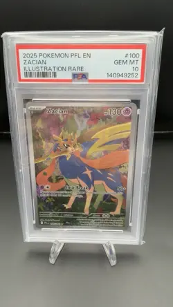 2025 Pokemon Zacian IR 100/094 PSA 10 - Image 1